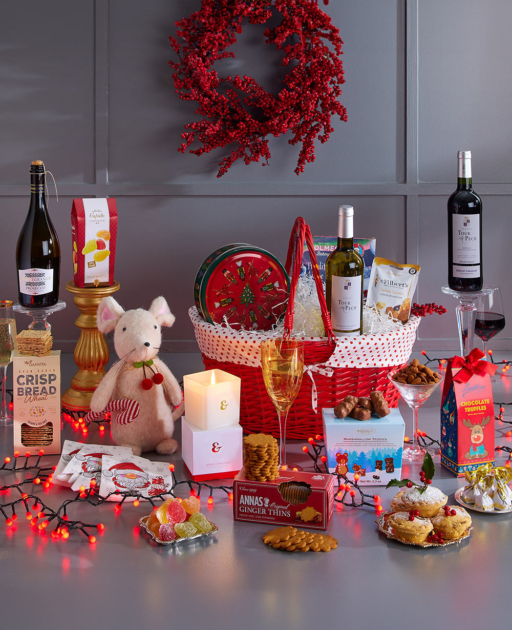 Christmas All Wrapped Up Gift Basket<br/>(Corporate Gifts)