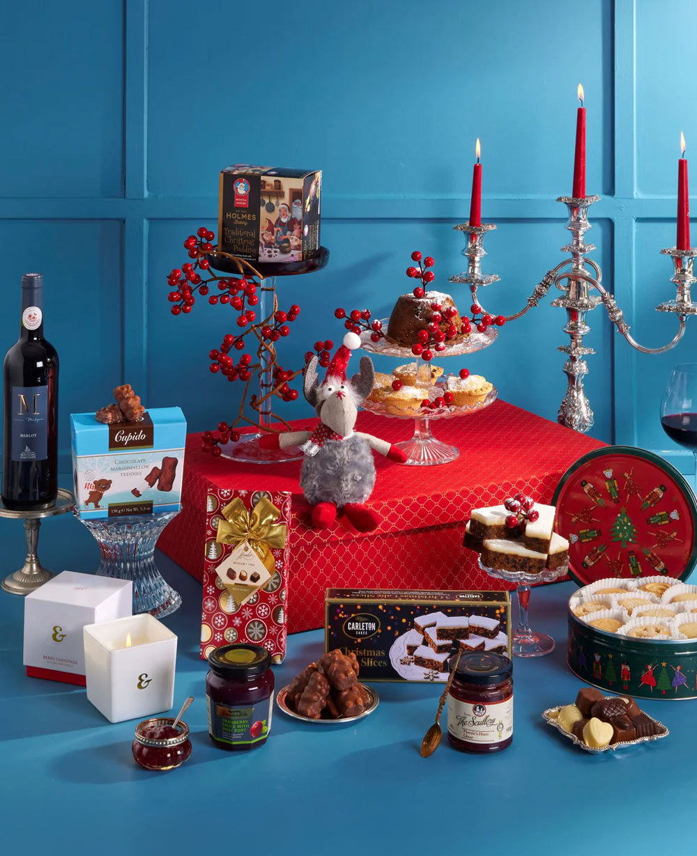 Christmas Day Essentials (With Wine) Gift Hamper<br/>(Corporate Gifts)
